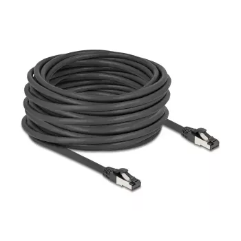 Netzwerkkabel DeLOCK 80576 RJ-45 Cat8.1 15 m Schwarz