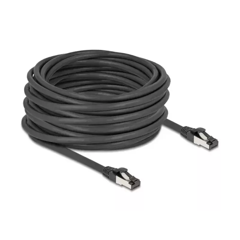 Netzwerkkabel DeLOCK 80576 RJ-45 Cat8.1 15 m Schwarz