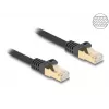 DeLOCK RJ45 Netzwerkkabel Kat.6A S/FTP 1m Schwarz