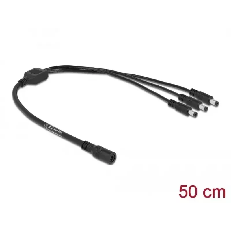 DC-Splitterkabel DeLOCK 83021 5,5 x 2,1 mm 1 x Buchse auf 3 x Stecker