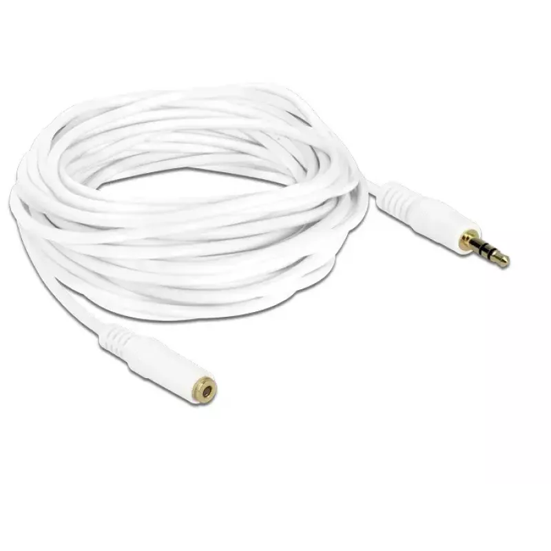 Audiokabel 3,5 mm M-F DeLOCK 83771 5 m Weiß