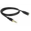 Audiokabel 3,5 mm Stecker auf Buchse DeLOCK 85578 2m Schwarz
