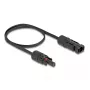 Kabel DeLOCK DL4 Solar Flachkabel Stecker auf Buchse 60 cm schwarz 3,3 mm²