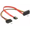 SATA-Kabel DeLOCK 85515 SATA 15-pin 1 x SATA 22 pin 1 x SATA 7 pin Mehrfarbig