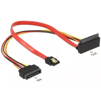SATA-Kabel DeLOCK 85515 SATA 15-pin 1 x SATA 22 pin 1 x SATA 7 pin Mehrfarbig