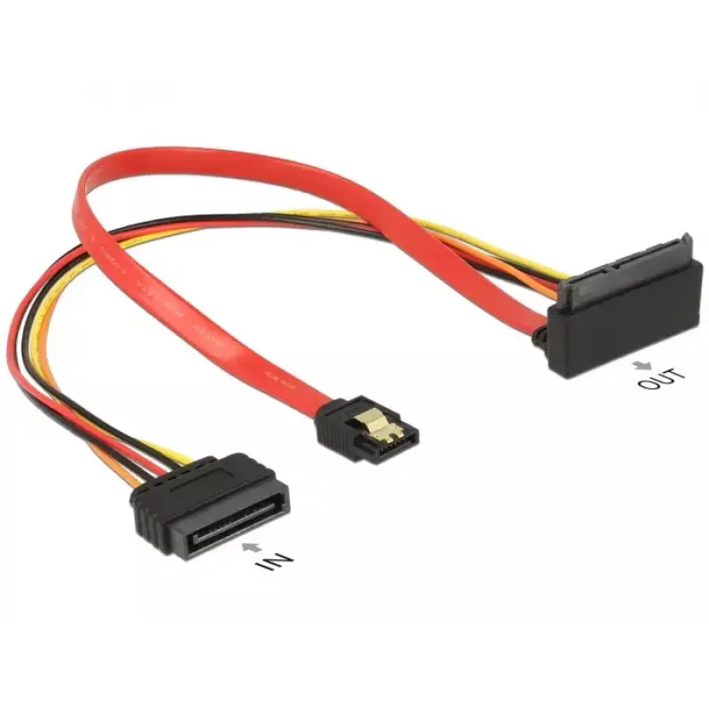 SATA-Kabel DeLOCK 85515 SATA 15-pin 1 x SATA 22 pin 1 x SATA 7 pin Mehrfarbig