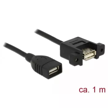 USB-Kabel DeLOCK 85460 USB 2.0 1m Schwarz