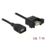 USB-Kabel DeLOCK 85460 USB 2.0 1m Schwarz