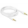 Audiokabel DeLOCK 85552 3m 3,5 mm Weiß