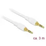 Audiokabel DeLOCK 85552 3m 3,5 mm Weiß