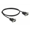 Serielles Kabel DeLOCK 86573 Schwarz 1m RS-232 Sub-D9