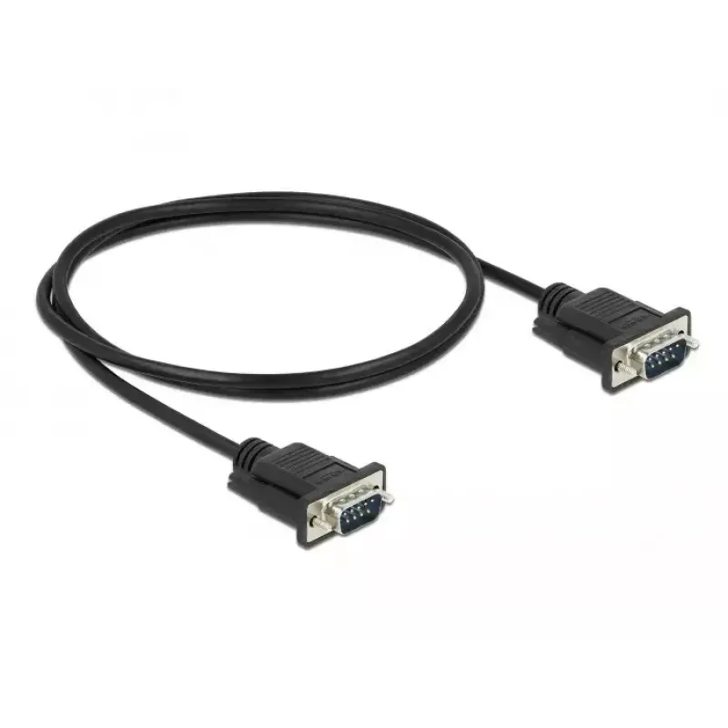 Serielles Kabel DeLOCK 86573 Schwarz 1m RS-232 Sub-D9