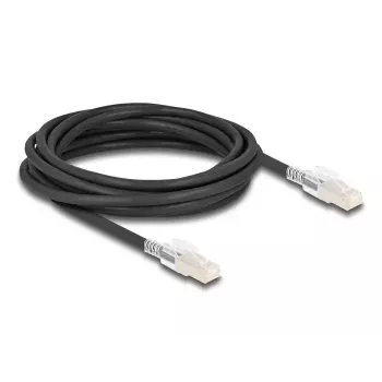 Netzwerkkabel DELOCK 80258 Cat6a S/FTP (S-STP) RJ-45 auf RJ-45 5 m Schwarz
