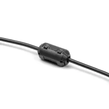 Ferritkern-Klemme DELOCK 80943, schwarz, Nickel/Kunststoff/Zink, 25,2 × 13 × 11,8 mm, 2er-Pack