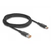 DeLOCK USB 2.0 Schnellladekabel USB Type-C + USB Type-A Stecker auf USB Type-C Stecker PD 3.1 140 W 1,20 m