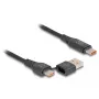 DeLOCK USB 2.0 Schnellladekabel USB Type-C + USB Type-A Stecker auf USB Type-C Stecker PD 3.1 140 W 1,20 m