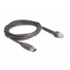 DeLOCK USB Barcode Scanner 1D Laser Schwarz Handheld Kabelgebunden 2m Kabel