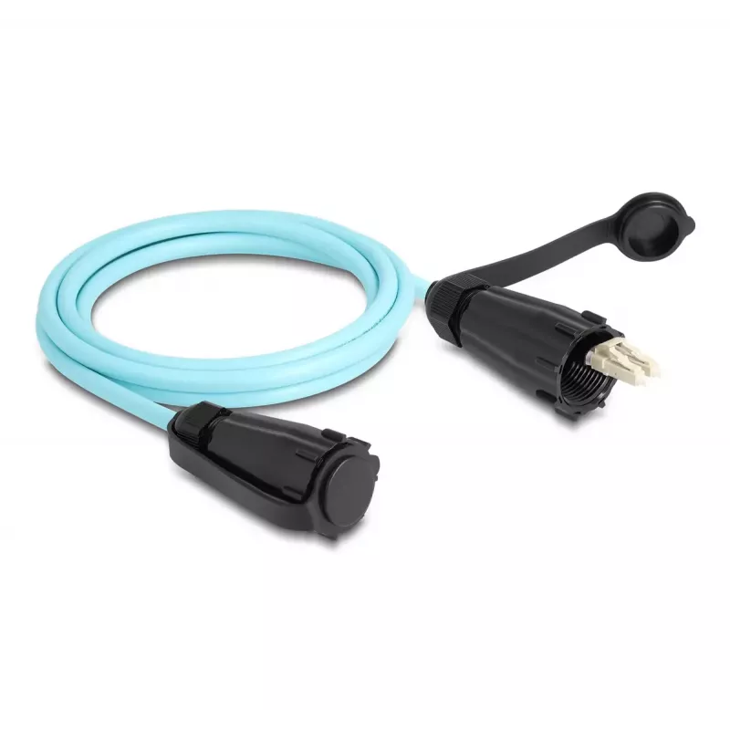 DeLOCK Lichtwellenleiterkabel LC Duplex zu LC Duplex OM3 IP68 2 m