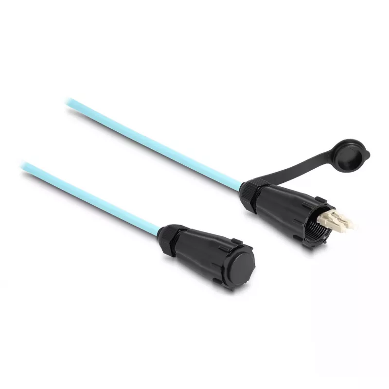 DeLOCK Lichtwellenleiterkabel LC Duplex zu LC Duplex OM3 IP68 2 m