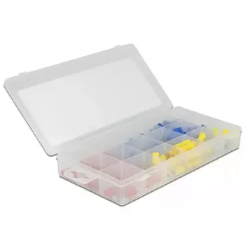 Drahtverbinder-Set DELOCK 86513 — isolierte elektrische Verbinder, 170 Stk., Blau/Rot/Gelb