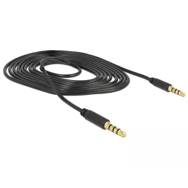 Audiokabel DeLOCK 83436 2 m 3,5 mm Schwarz