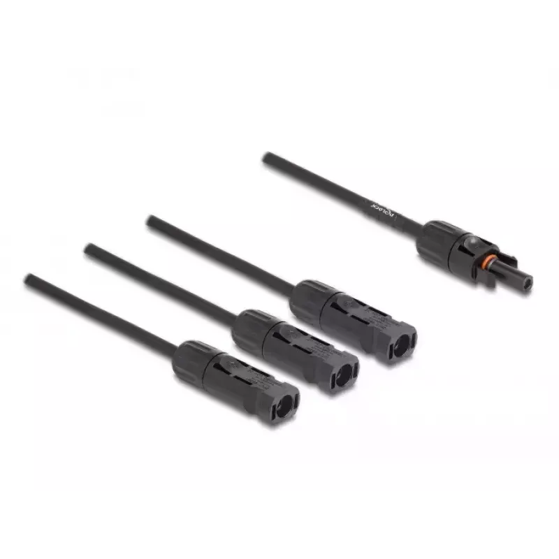 Kabel-Splitter DeLOCK DL4 Solar Splitter-Kabel 1 x Buchse auf 3 x Stecker 35 cm schwarz
