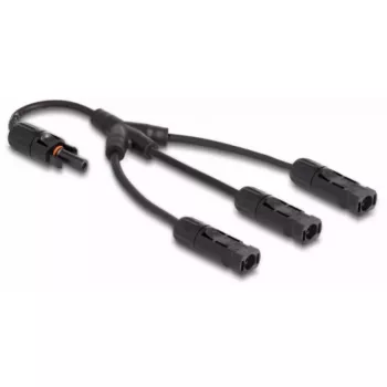 Kabel-Splitter DeLOCK DL4 Solar Splitter-Kabel 1 x Buchse auf 3 x Stecker 35 cm schwarz