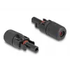 DeLOCK DL4 Solar-Steckverbinder zum Crimpen, männlich und weiblich, schwarz, 2 Stück