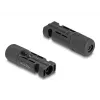 DeLOCK DL4 Solar-Steckverbinder zum Crimpen, männlich und weiblich, schwarz, 2 Stück