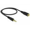 Audio-Kabel DeLOCK 85700 0,5 m 3,5 mm Schwarz