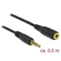 Audio-Kabel DeLOCK 85700 0,5 m 3,5 mm Schwarz