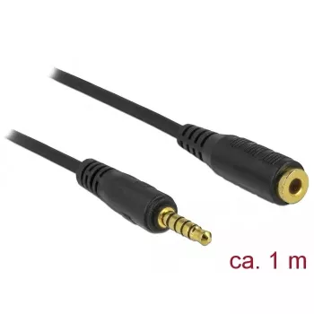 Audio-Kabel 3,5 mm DeLOCK 85701 1 m Schwarz