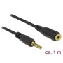 Audio-Kabel 3,5 mm DeLOCK 85701 1 m Schwarz