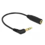 Audiokabel DeLOCK 0,17 m 2,5 mm/3,5 mm Schwarz