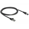 Netzwerkkabel DeLOCK 84922 RJ-45 M12 Cat5e 1 m Schwarz