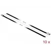 Kabelbinder DeLOCK 18810 Edelstahl Schwarz 10 Stk.