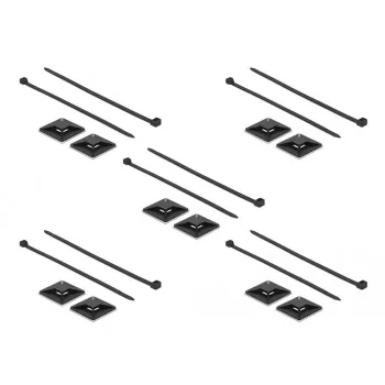 Kabelbindermontage DeLOCK 18675 Schwarz Nylon 10 Stück