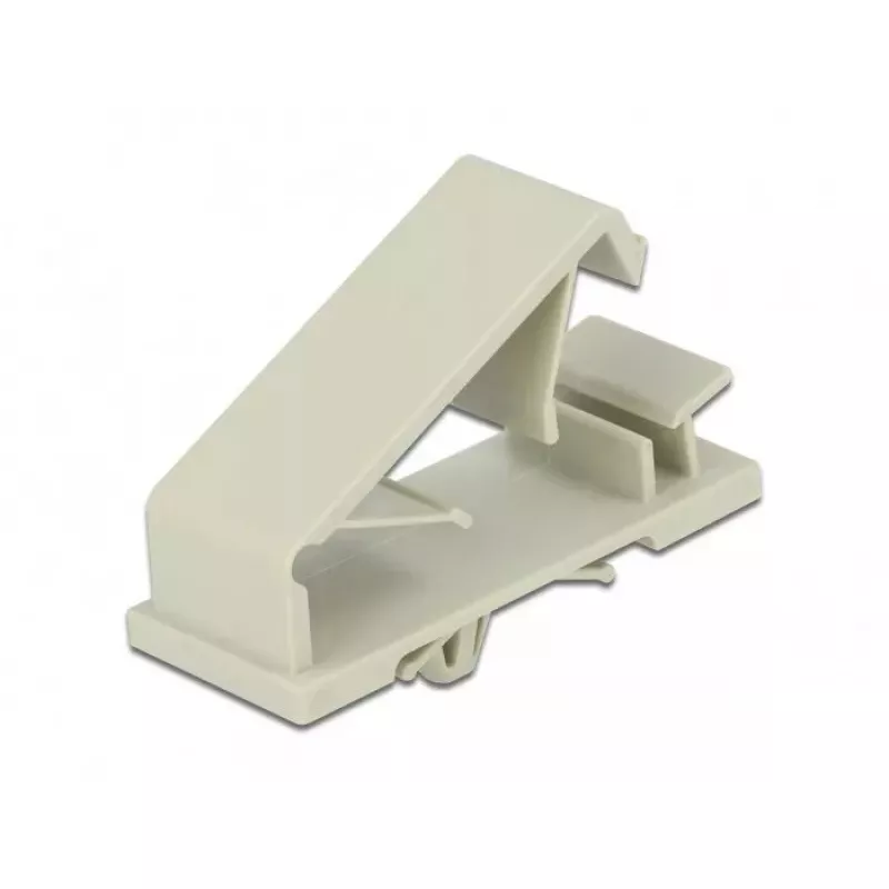 Kabelhalter DeLOCK 60186 Boden-Kabelorganizer Grau 10 Stück