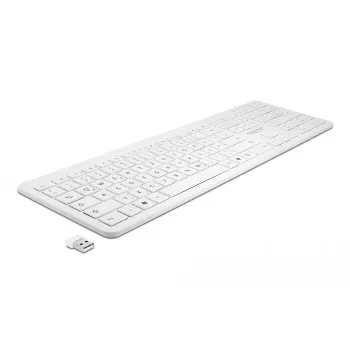 Tastatur DeLOCK 12014 RF Wireless QWERTZ German White