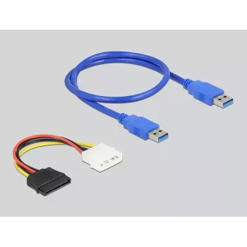 DeLOCK Riser Card PCI Express x1 auf 2 x PCI 32 Bit Slot 60 cm Kabel