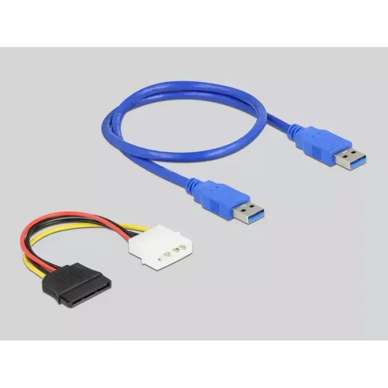 DeLOCK Riser Card PCI Express x1 auf 2 x PCI 32 Bit Slot 60 cm Kabel