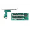 DeLOCK Riser Card PCI Express x1 auf 2 x PCI 32 Bit Slot 60 cm Kabel