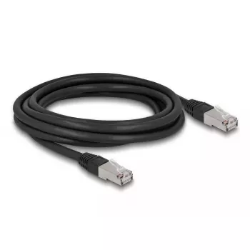 Netzwerkkabel DeLOCK RJ45 Cat.6A 3m Schwarz