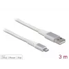 DeLOCK USB-Daten- und Ladekabel für iPhone iPad iPod 3 m Lightning