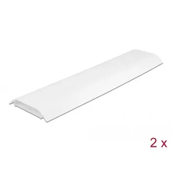Kabelkanal DELOCK 20886, Polypropylen, weiß, 300×85×10 mm, 2 Stück
