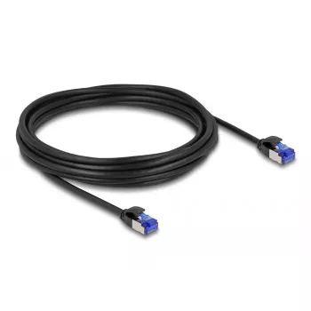 Netzwerkkabel DeLOCK RJ45 Cat.6A S/FTP schlank 5m Schwarz
