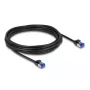 Netzwerkkabel DeLOCK RJ45 Cat.6A S/FTP schlank 5m Schwarz