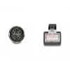 DeLOCK M12 Adapterkabel X-kodiert, 8-polig, Buchse auf RJ45, Stecker, 50 cm