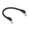 Netzwerkkabel DeLOCK RJ45 Cat.6A S/FTP 45° nach unten 0,25 m schwarz