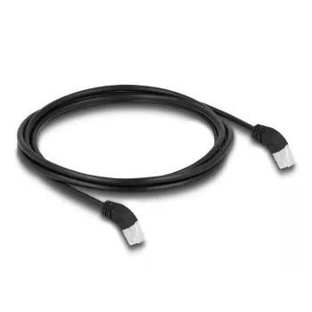 Netzwerkkabel DeLOCK RJ45 Cat.6A S/FTP 2m Schwarz